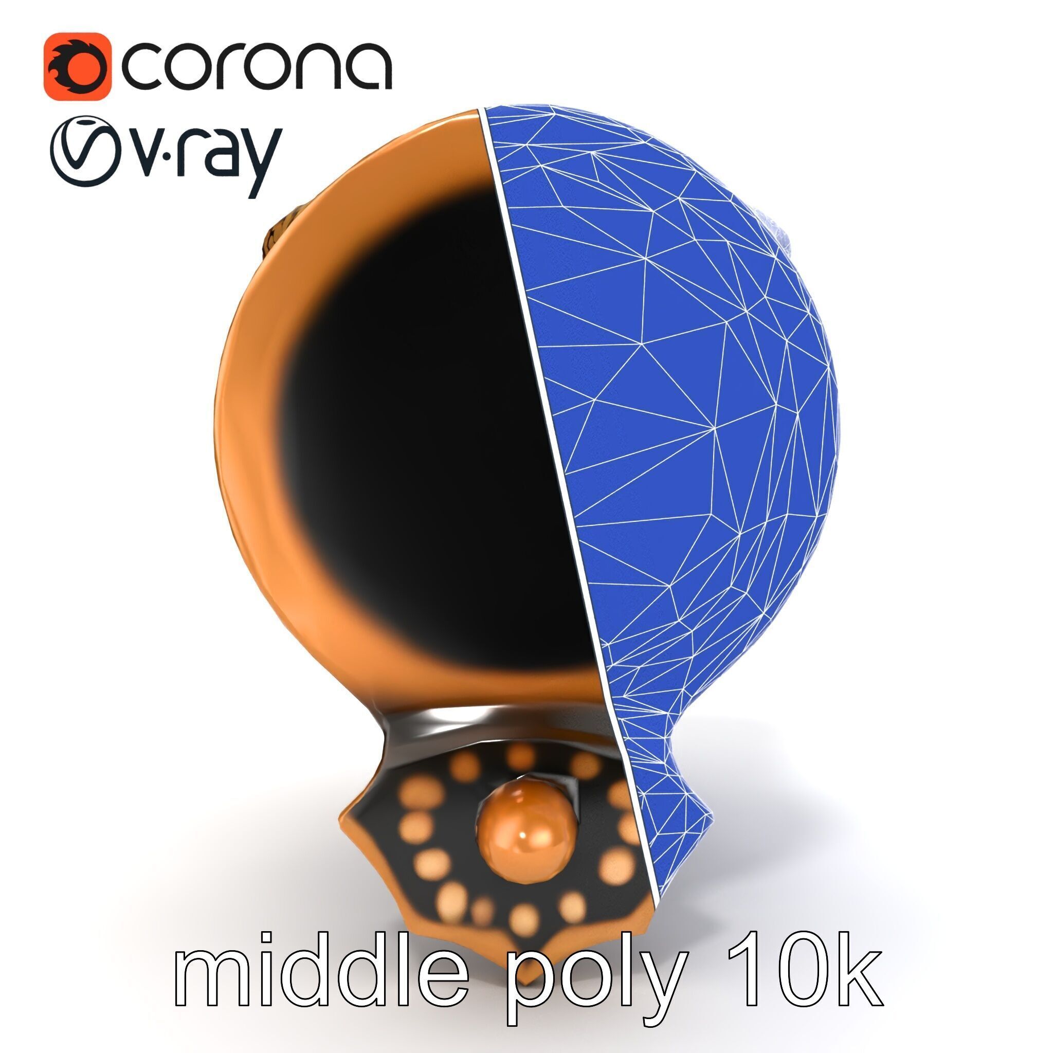 Serpent Bronze Door Handle model pack Low-poly 3D model_17