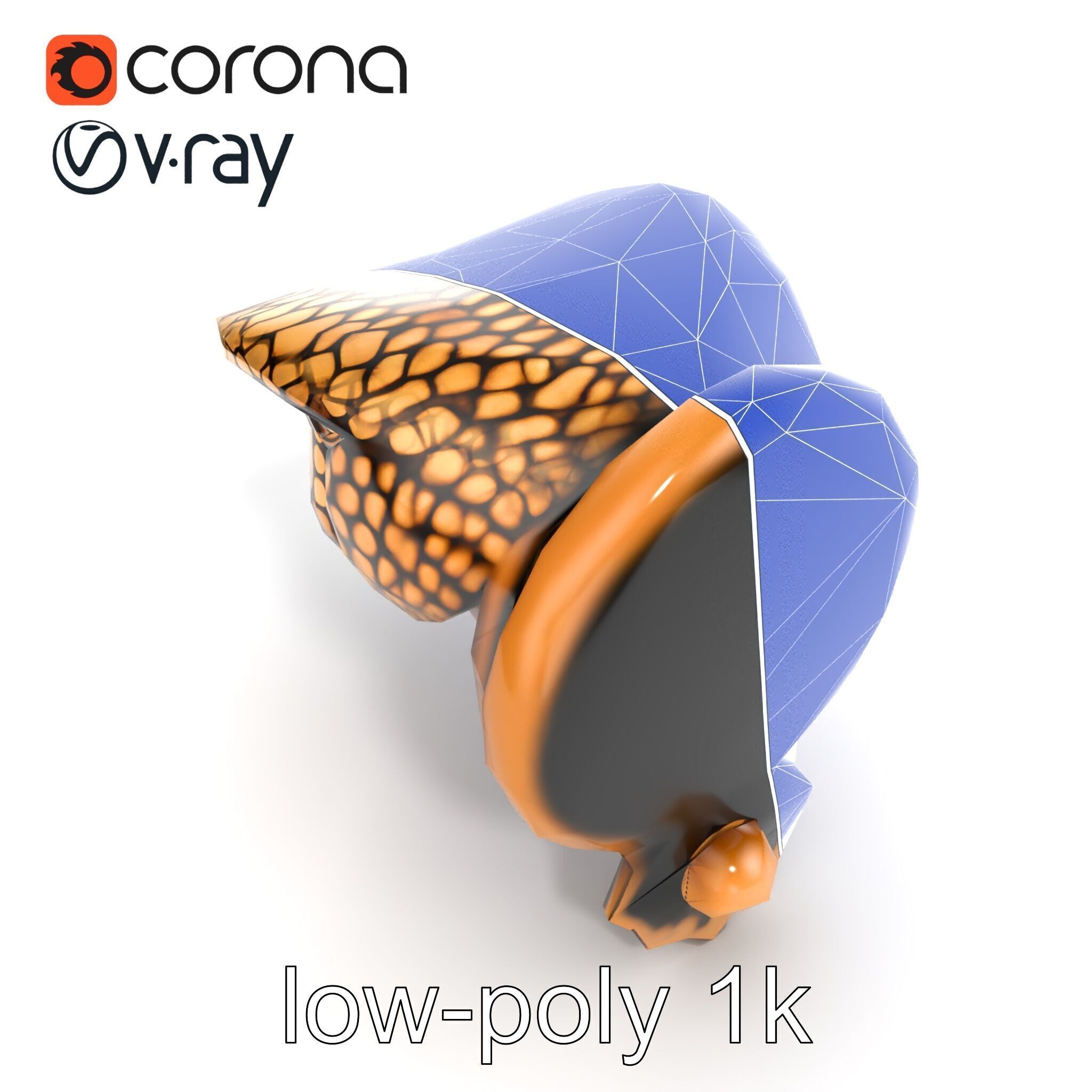 Serpent Bronze Door Handle model pack Low-poly 3D model_27