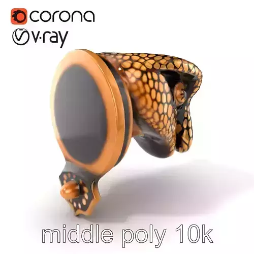 Serpent Bronze Door Handle model pack