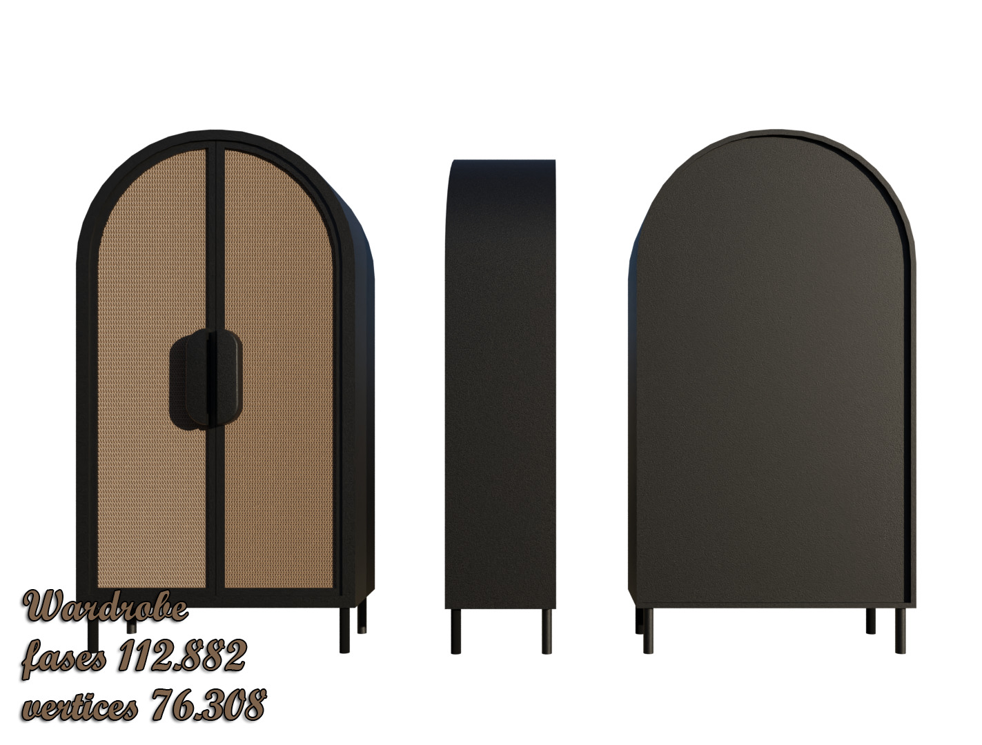 Set of 8 furniture 3D model_1