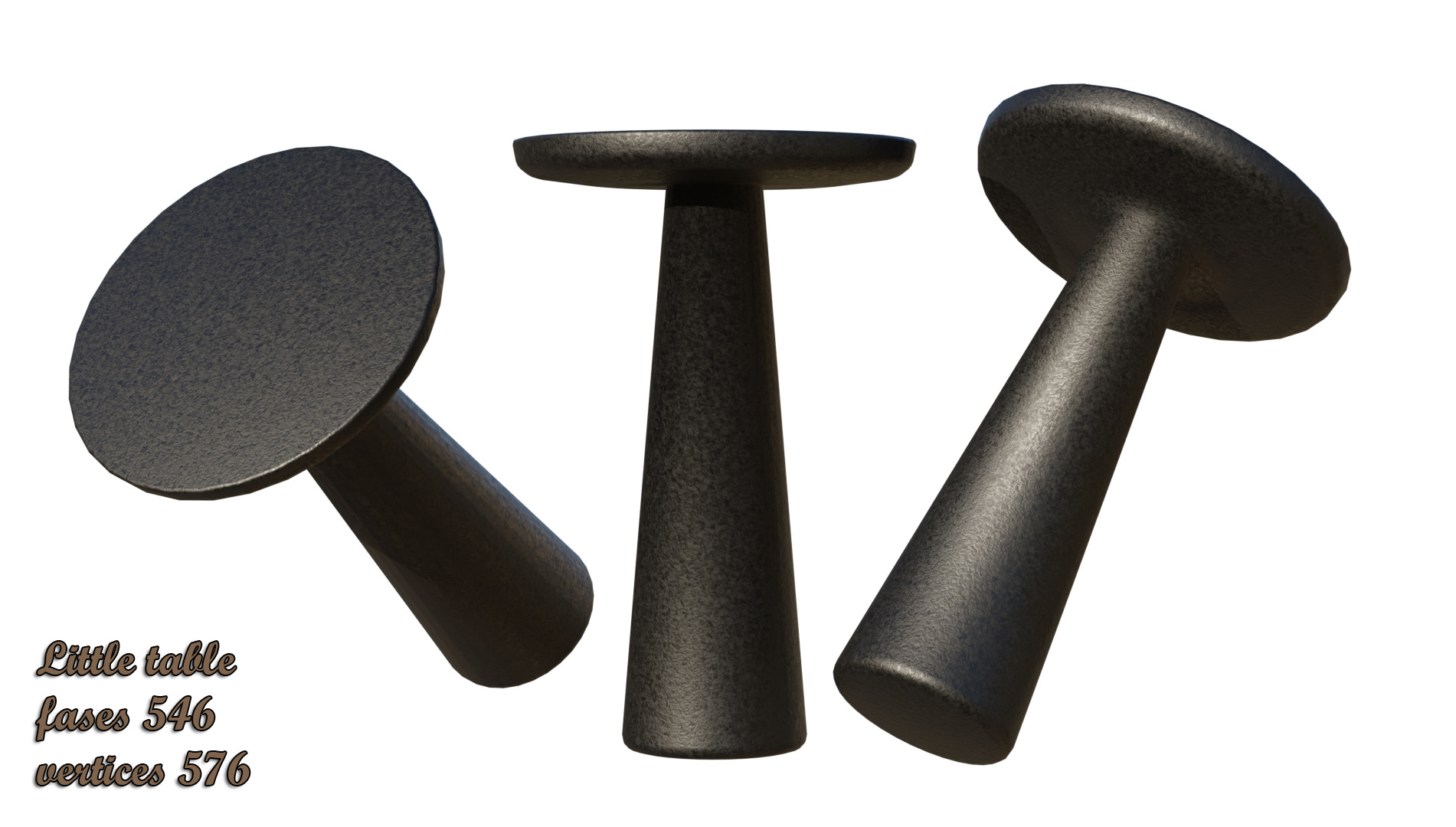 Set of 8 furniture 3D model_15