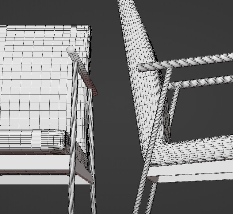 Set of 8 furniture 3D model_13