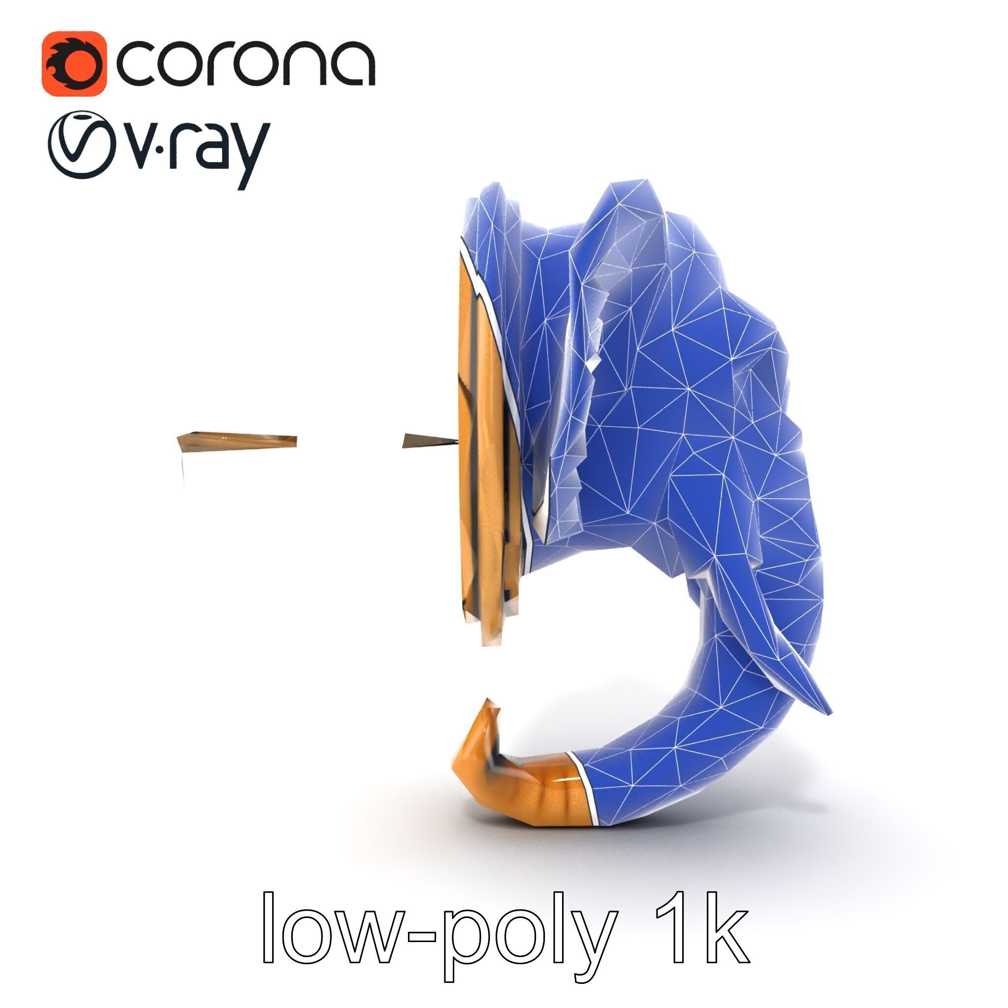 Elephant Head Door Handle Sculpture model pack Low-poly 3D model_32