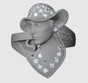 ANILLO SOMBRERONA  3D print model_0