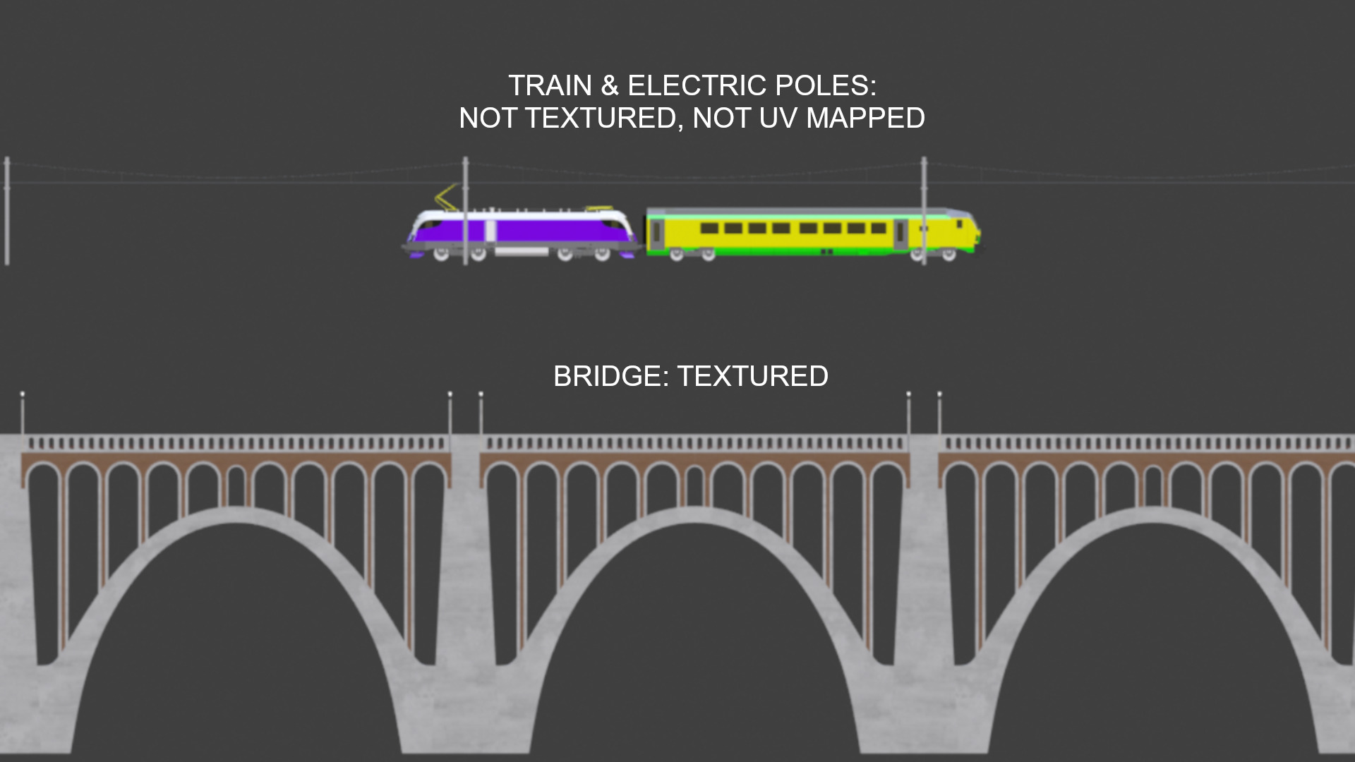 Viaduct with Siemens Vectrain 3D model_4