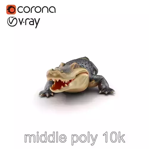 Saltwater Crocodile Realistic Model Pack