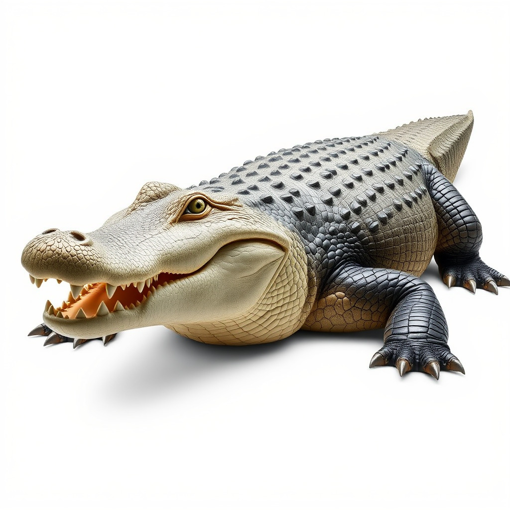 Saltwater Crocodile Realistic Model Pack Low-poly 3D model_4