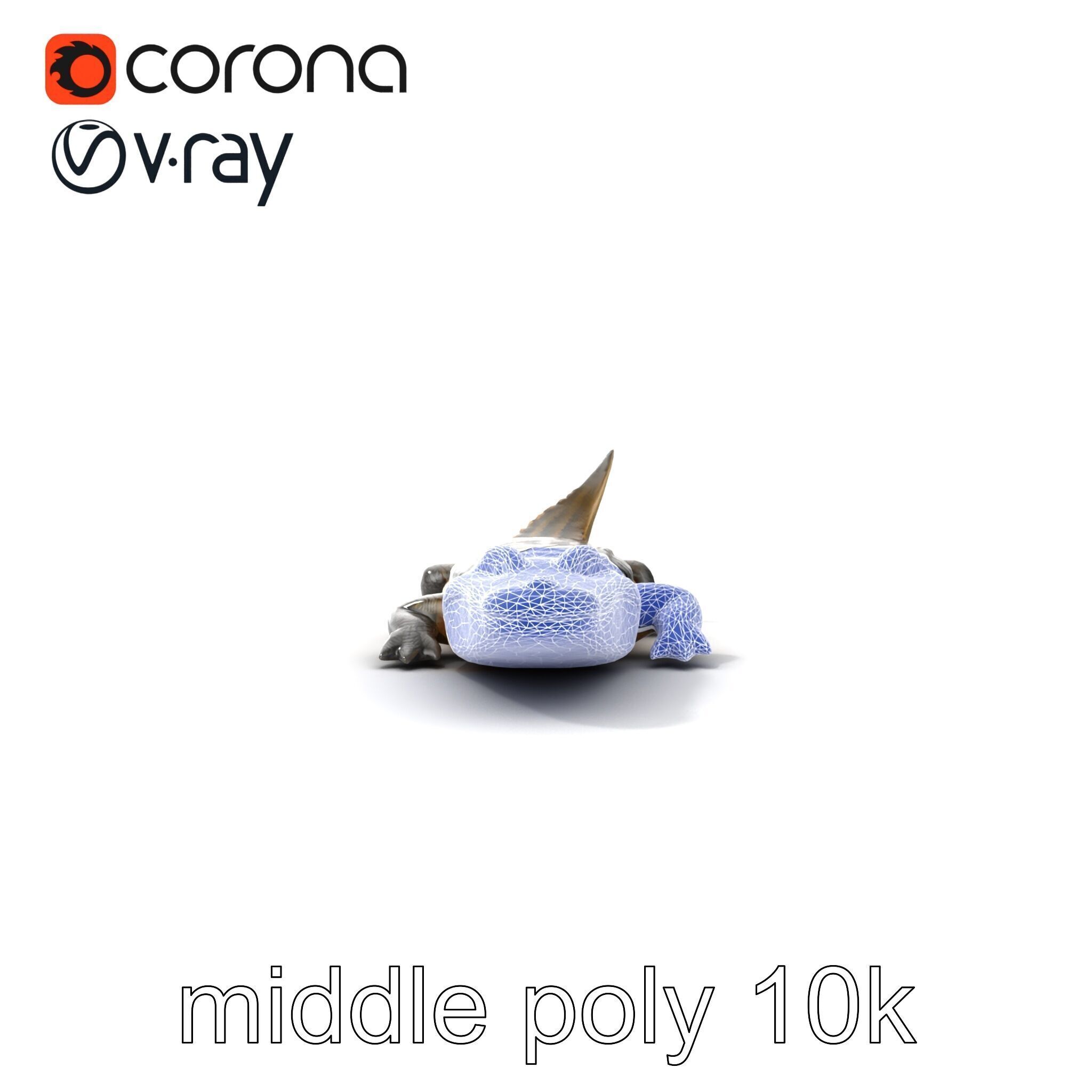 Dewy Crocodile Reptile Model Pack Low-poly 3D model_18