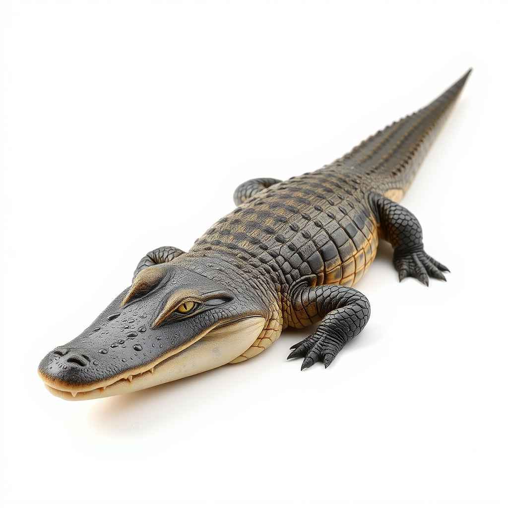 Dewy Crocodile Reptile Model Pack Low-poly 3D model_4