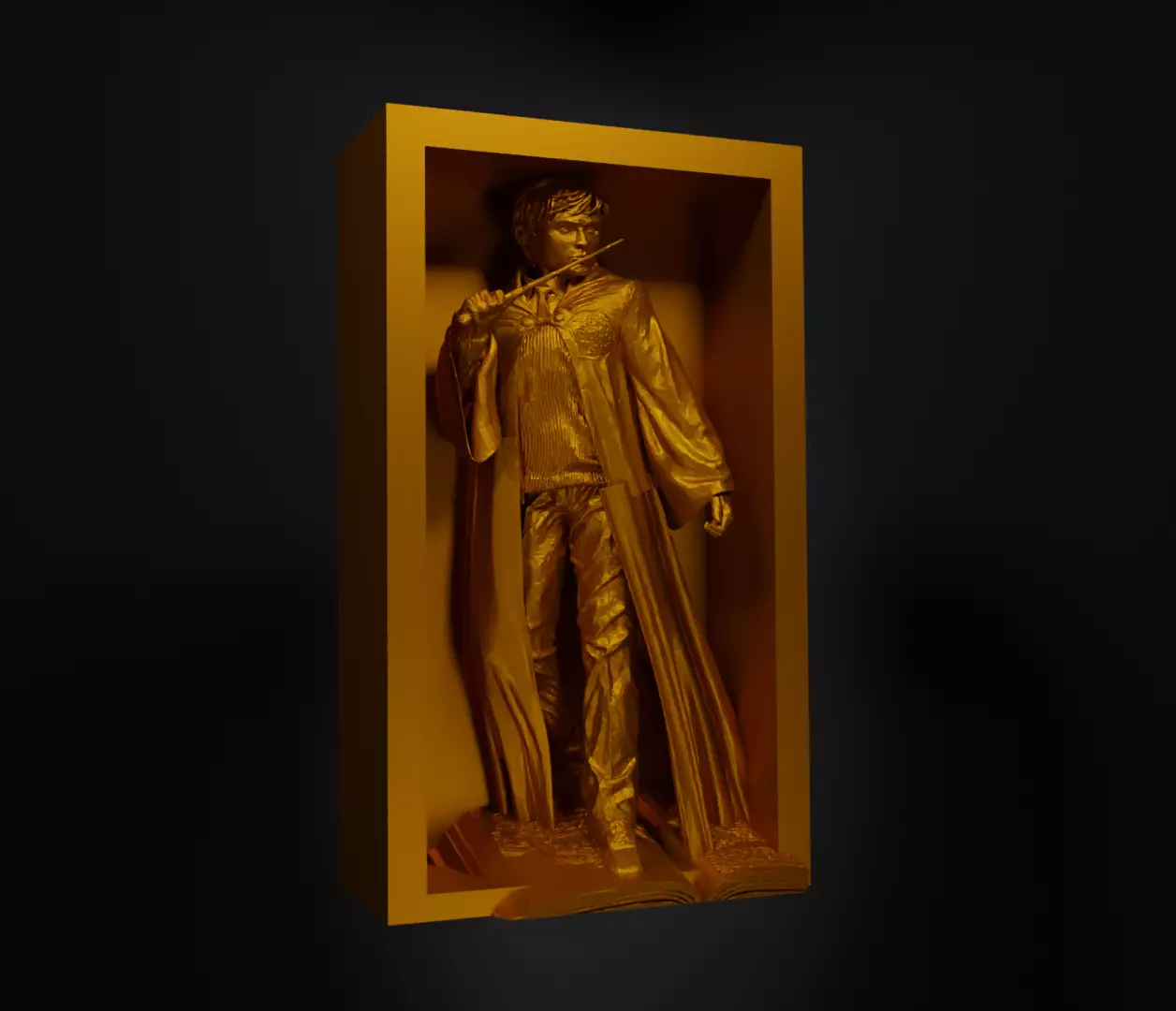 Harry Potter Book Nook - Harry Potter Bookend - HP Book Prop 3D print model_0