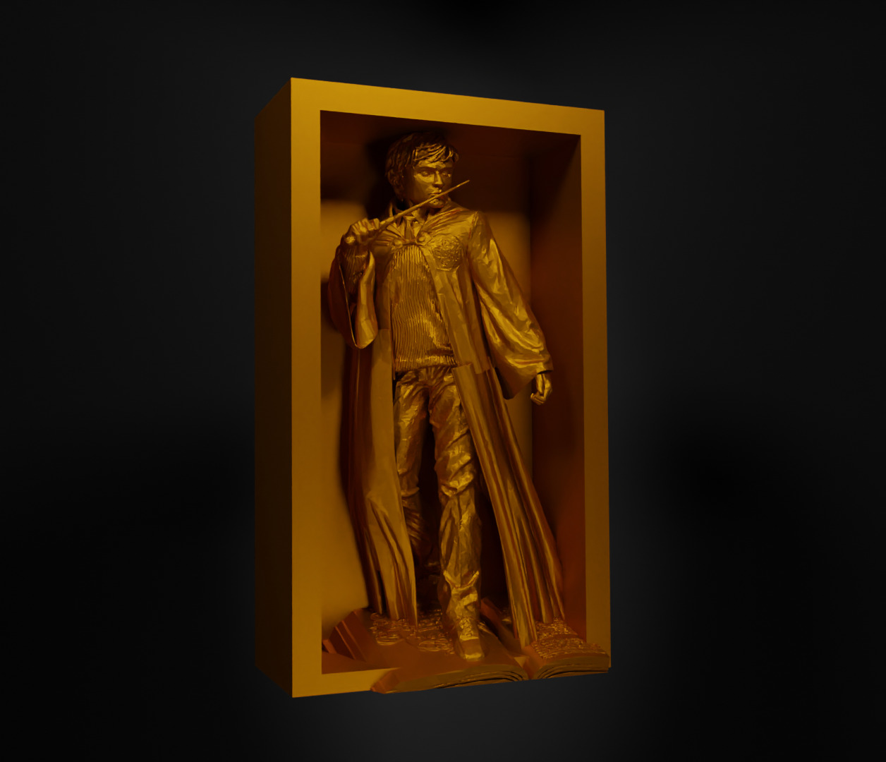 Harry Potter Book Nook - Harry Potter Bookend - HP Book Prop 3D print model_14