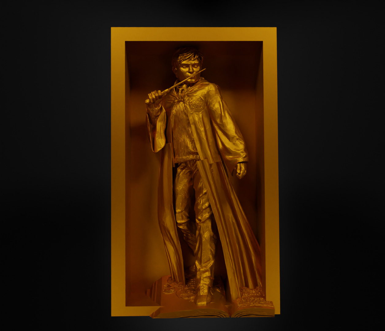 Harry Potter Book Nook - Harry Potter Bookend - HP Book Prop 3D print model_36