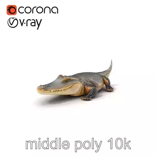 Crocodile Scarred Scales Model Pack