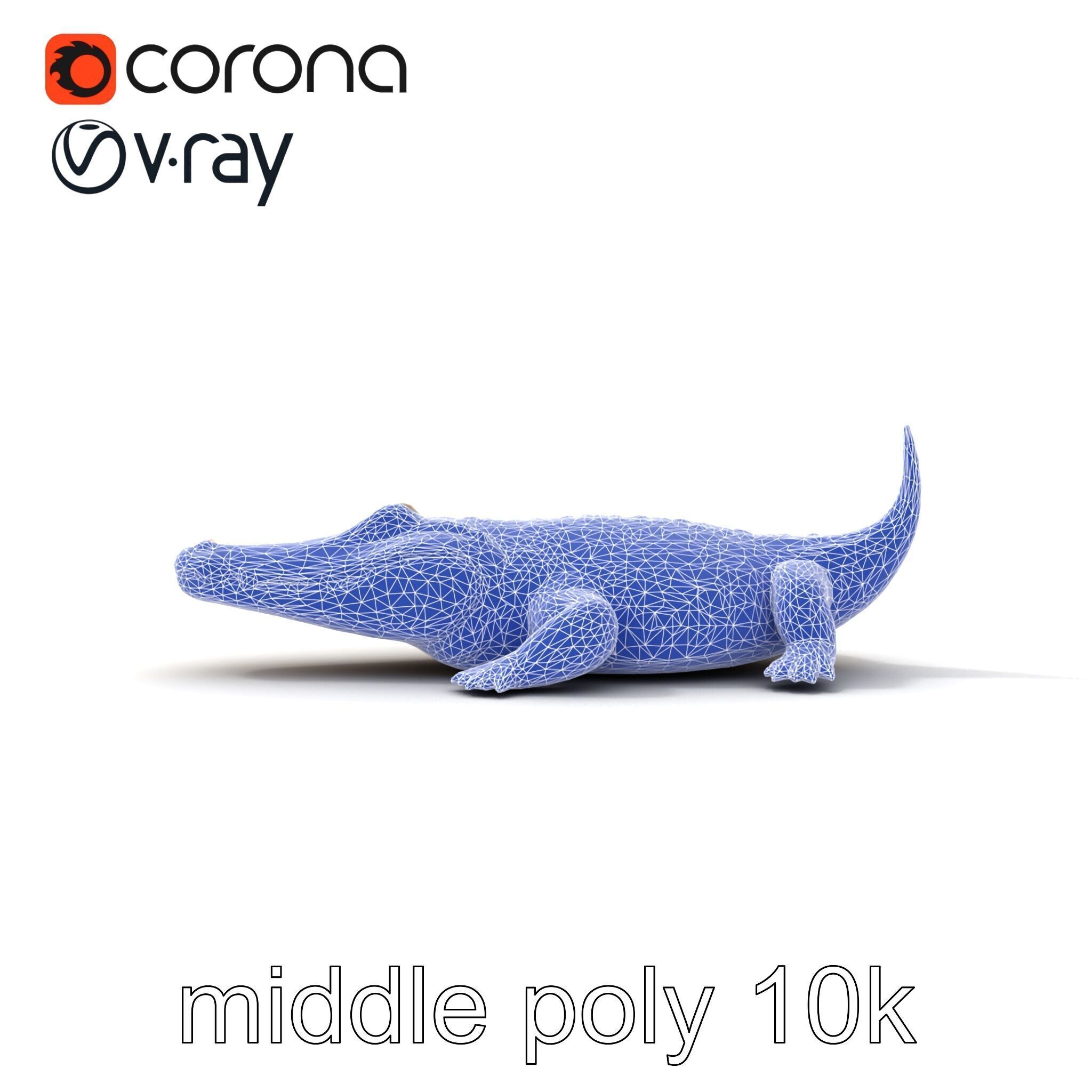 Crocodile Scarred Scales Model Pack Low-poly 3D model_24