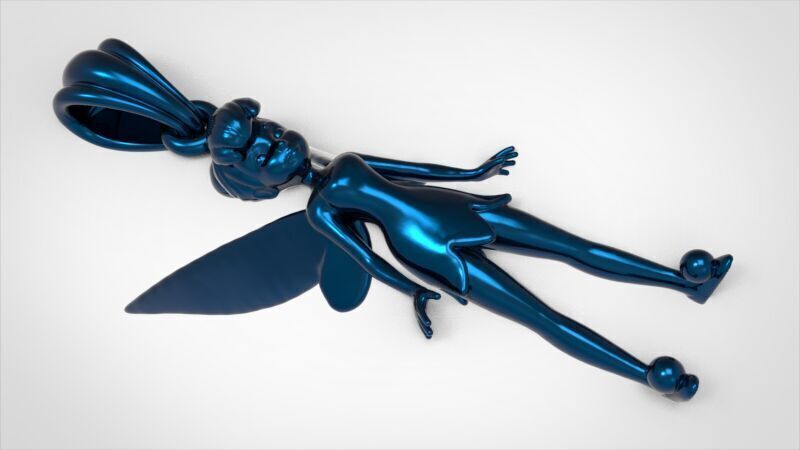 Fairy Pendant Necklace Charm Jewelry  3D print model_29