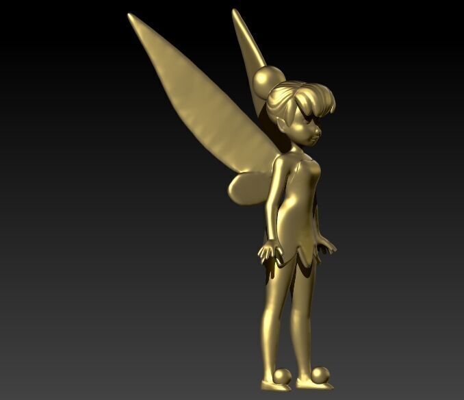 Fairy Pendant Necklace Charm Jewelry  3D print model_9