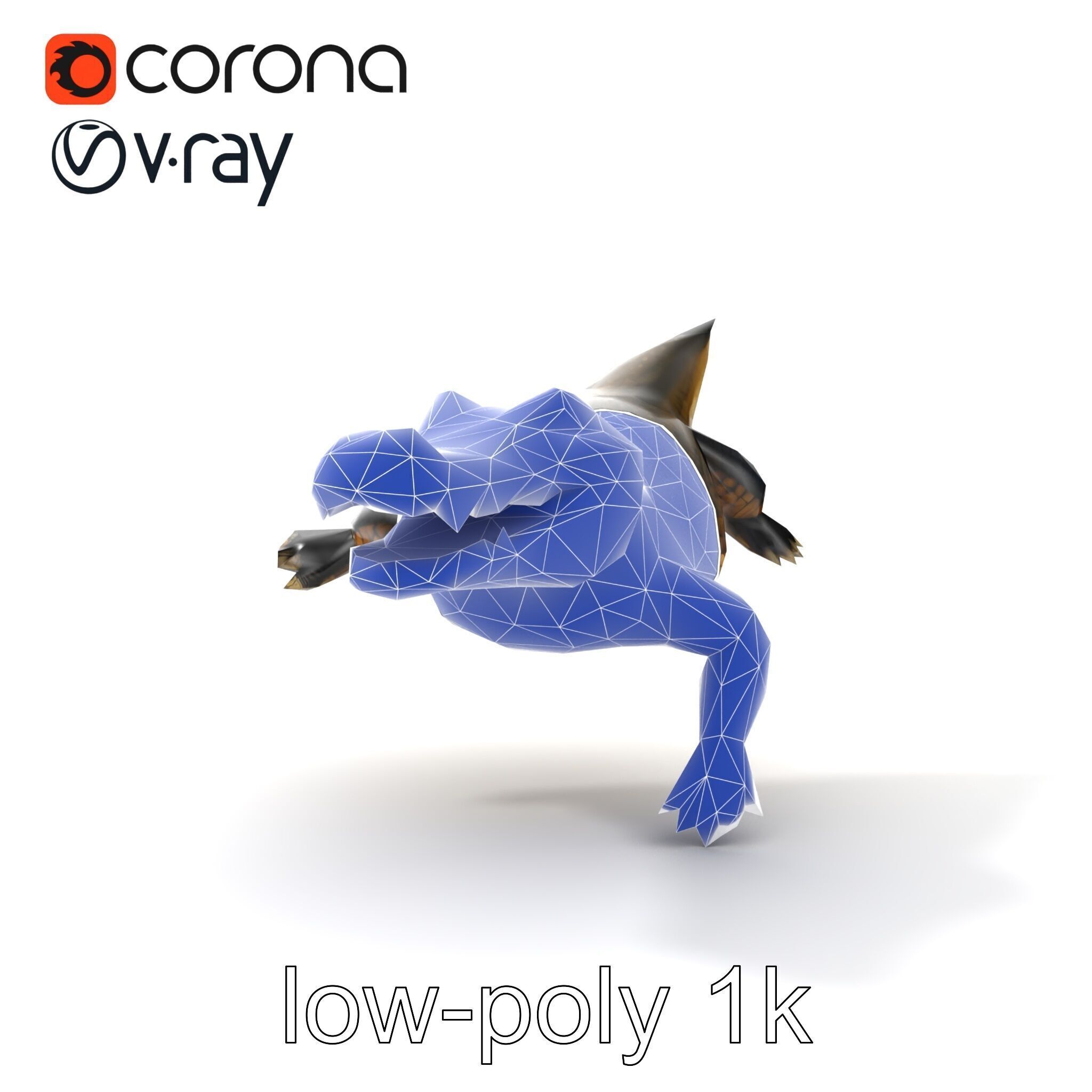 Alligator Broad Snout Realistic Sculpture model pack Low-poly 3D model_25