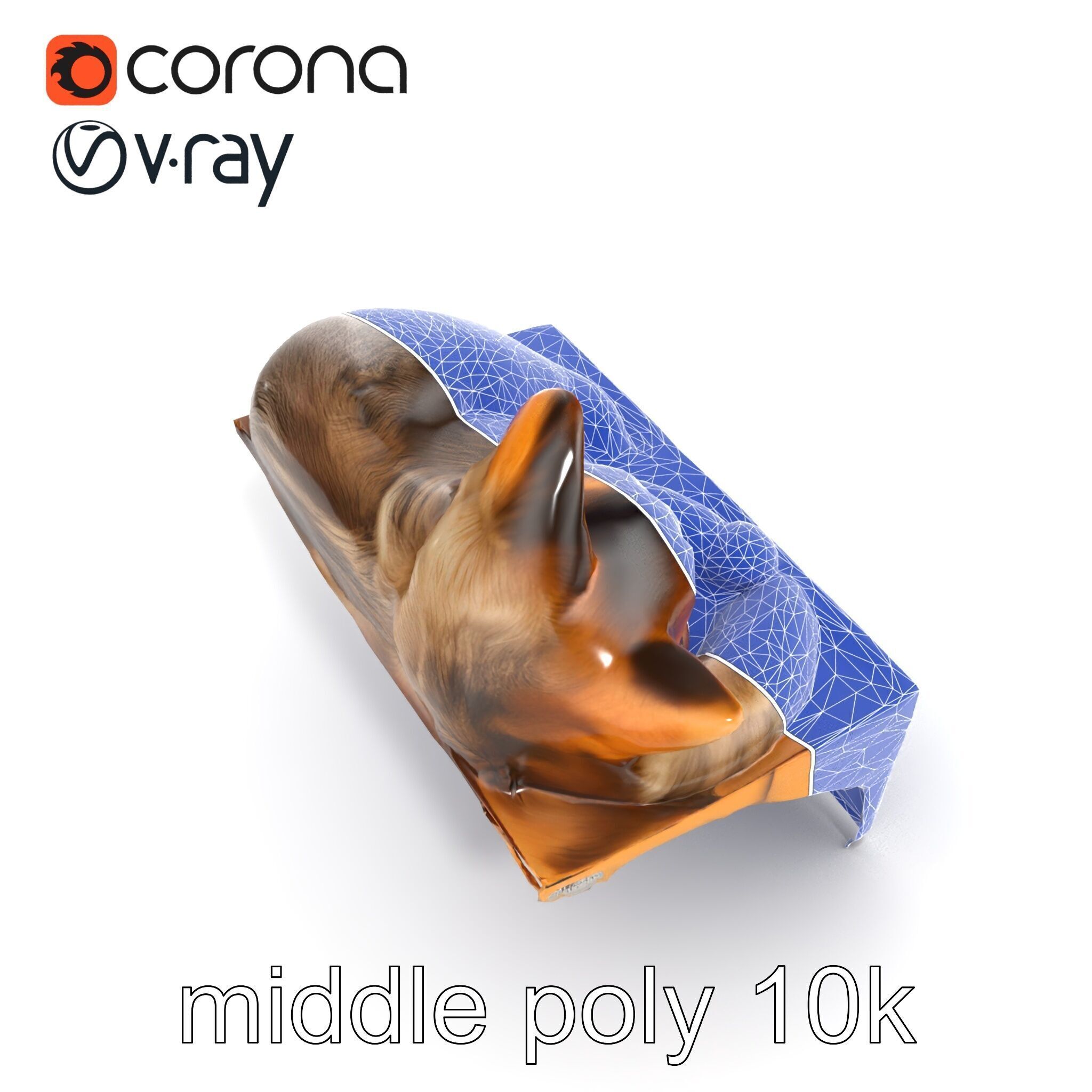 Cozy Cat in Box with Velvety Fur model pack Low-poly 3D model_29