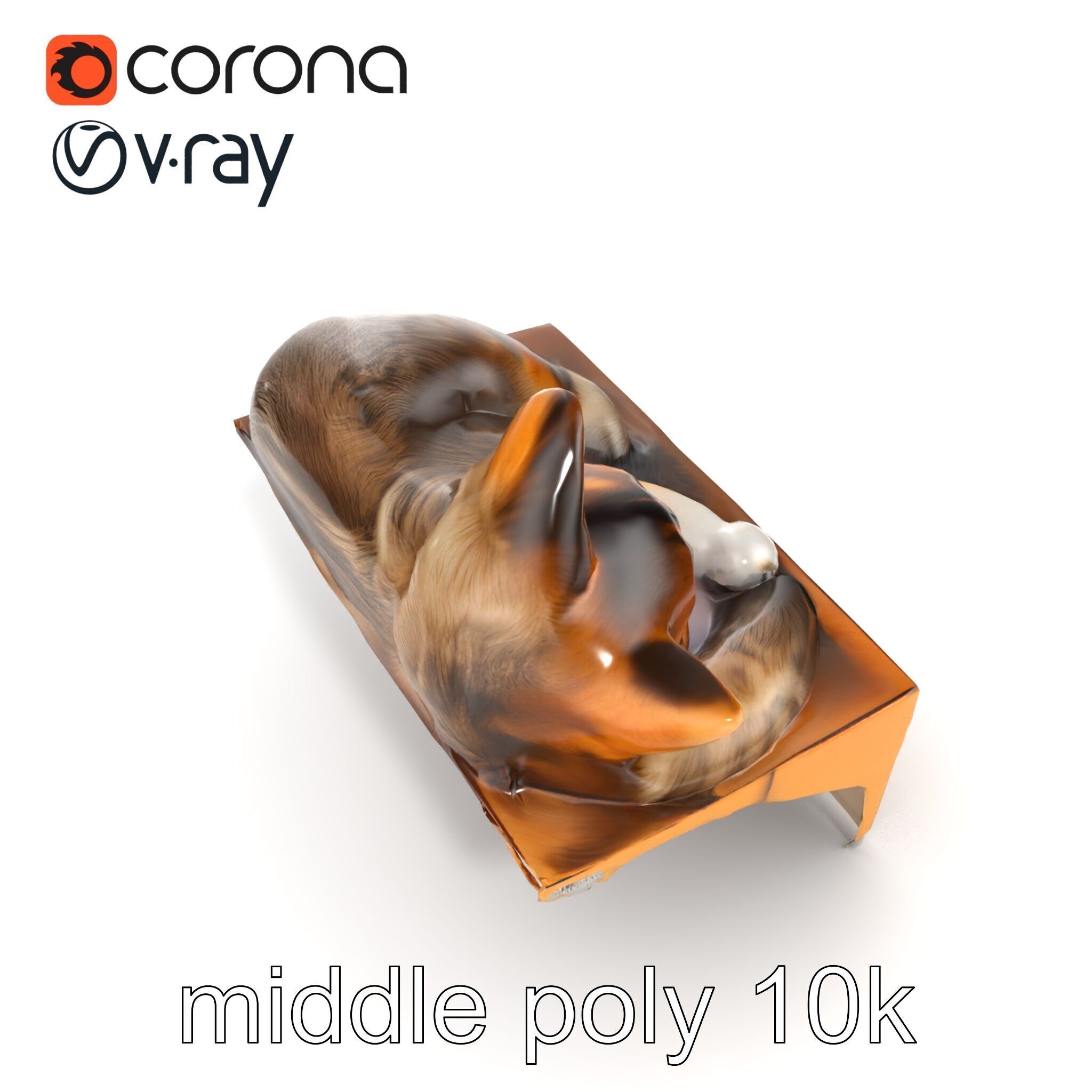 Cozy Cat in Box with Velvety Fur model pack Low-poly 3D model_25