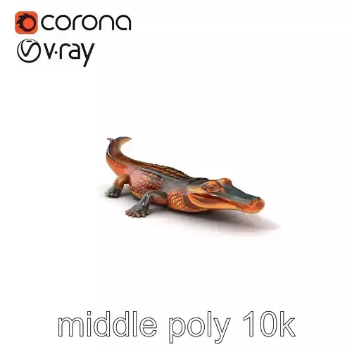 Sunset Crocodile Realistic Model Pack