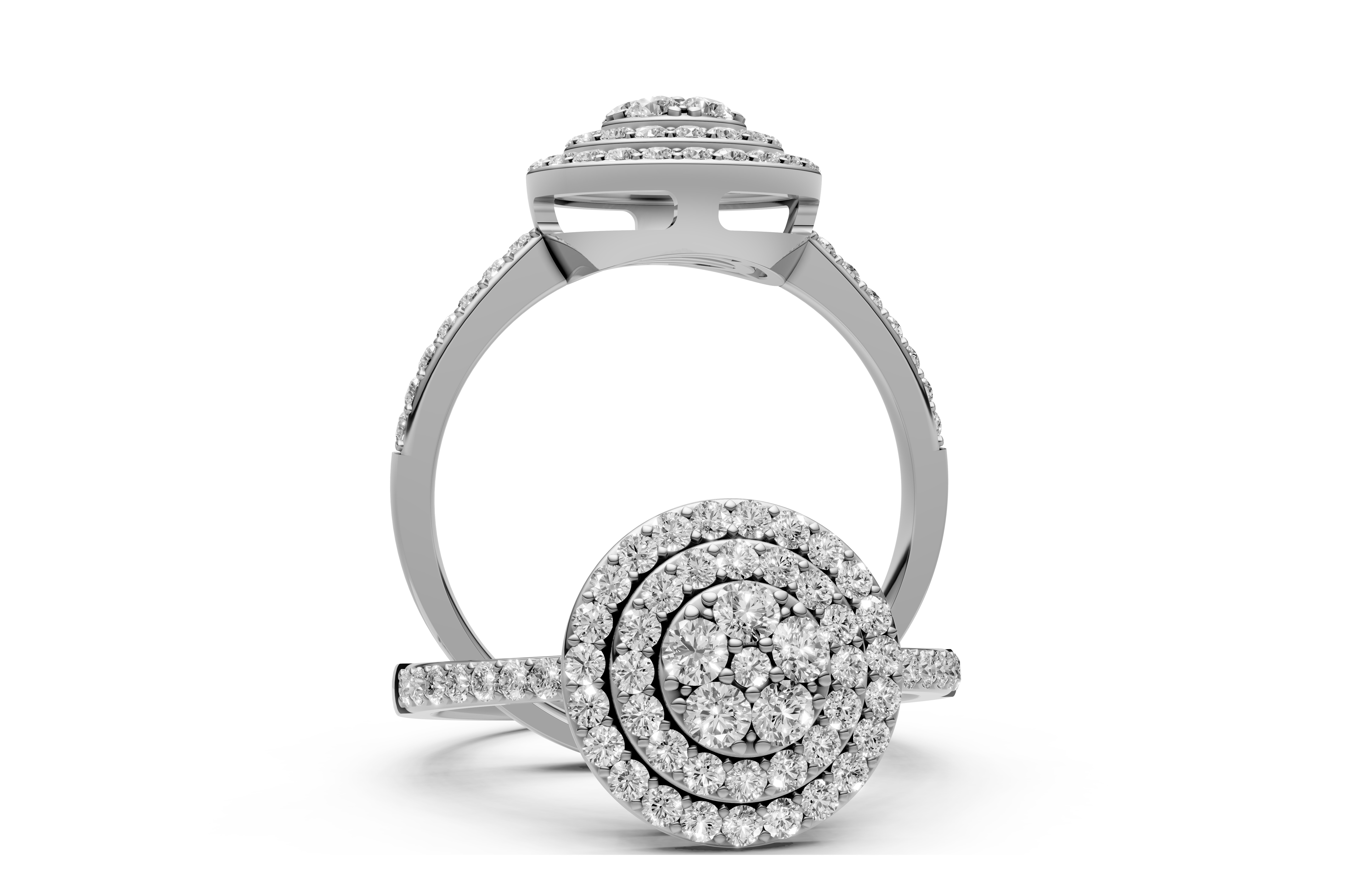 Round Diamond Ring 3d model printable 3D print model 3D print model_56