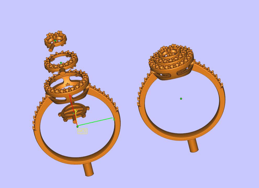 Round Diamond Ring 3d model printable 3D print model 3D print model_18