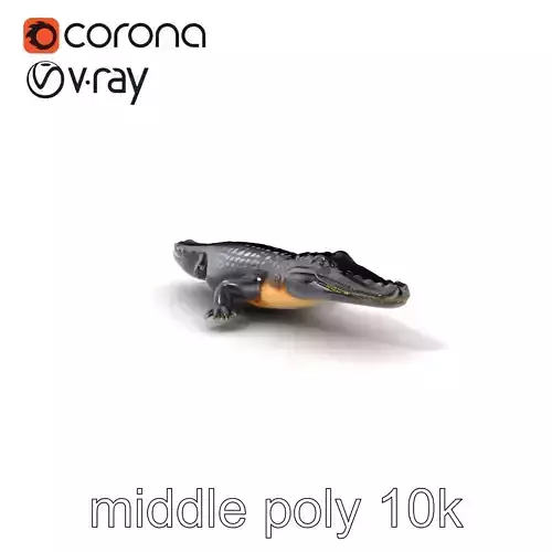 Chinese Alligator Realistic Model Pack Low-poly 3D model