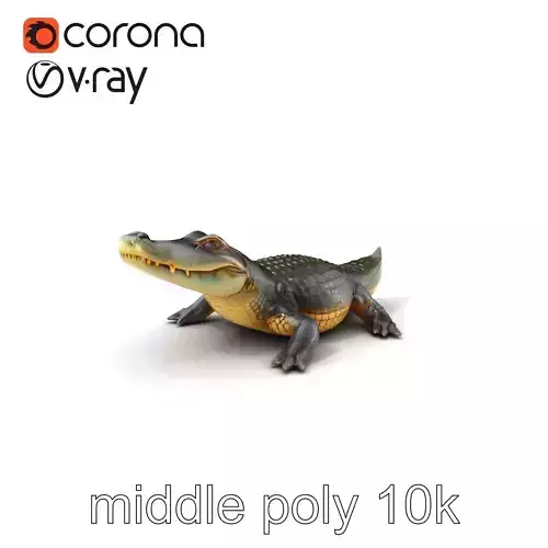 Crocodile Detailed Dewy Scales Model Pack