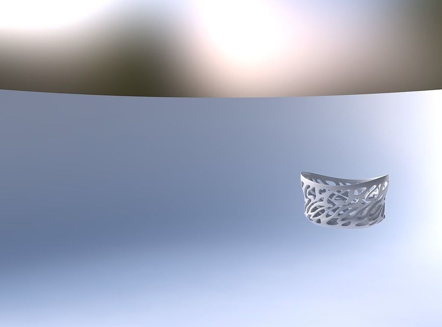 Bowl wide with twisted smooth cuts streched top 3D print model_4