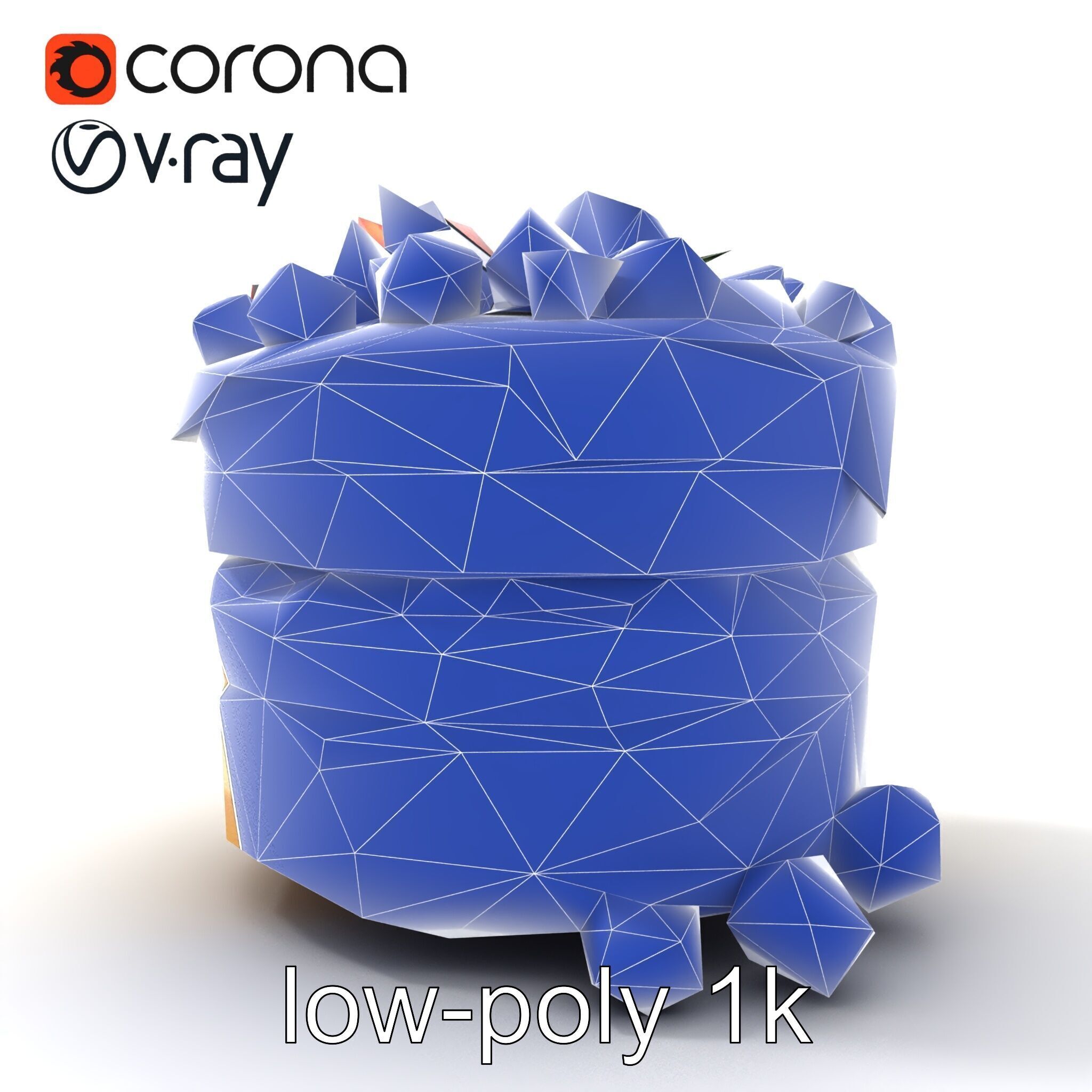 Berry Cake Dessert Delight model pack Low-poly 3D model_22