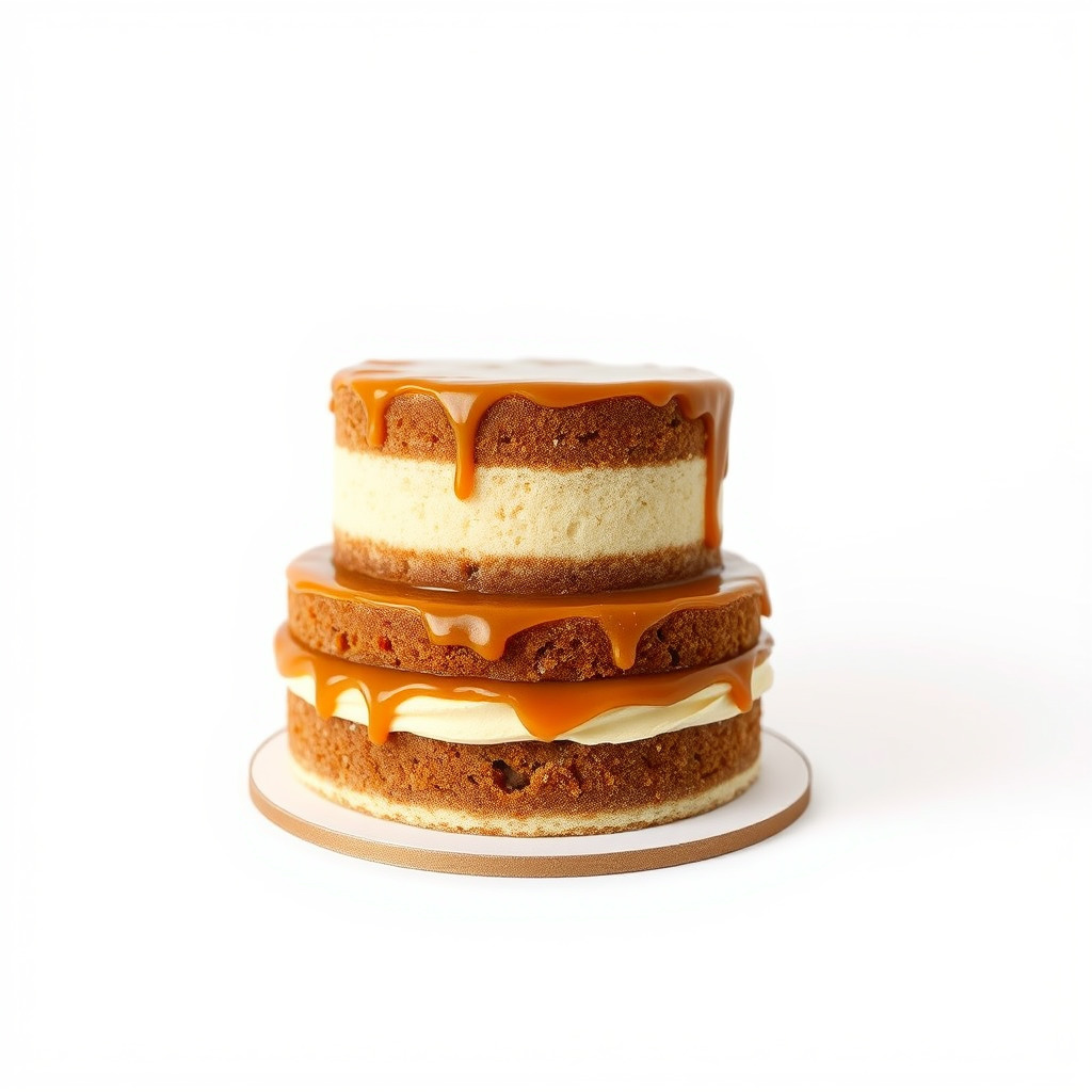 TwoTier Caramel Cake D Model Pack Low-poly 3D model_4