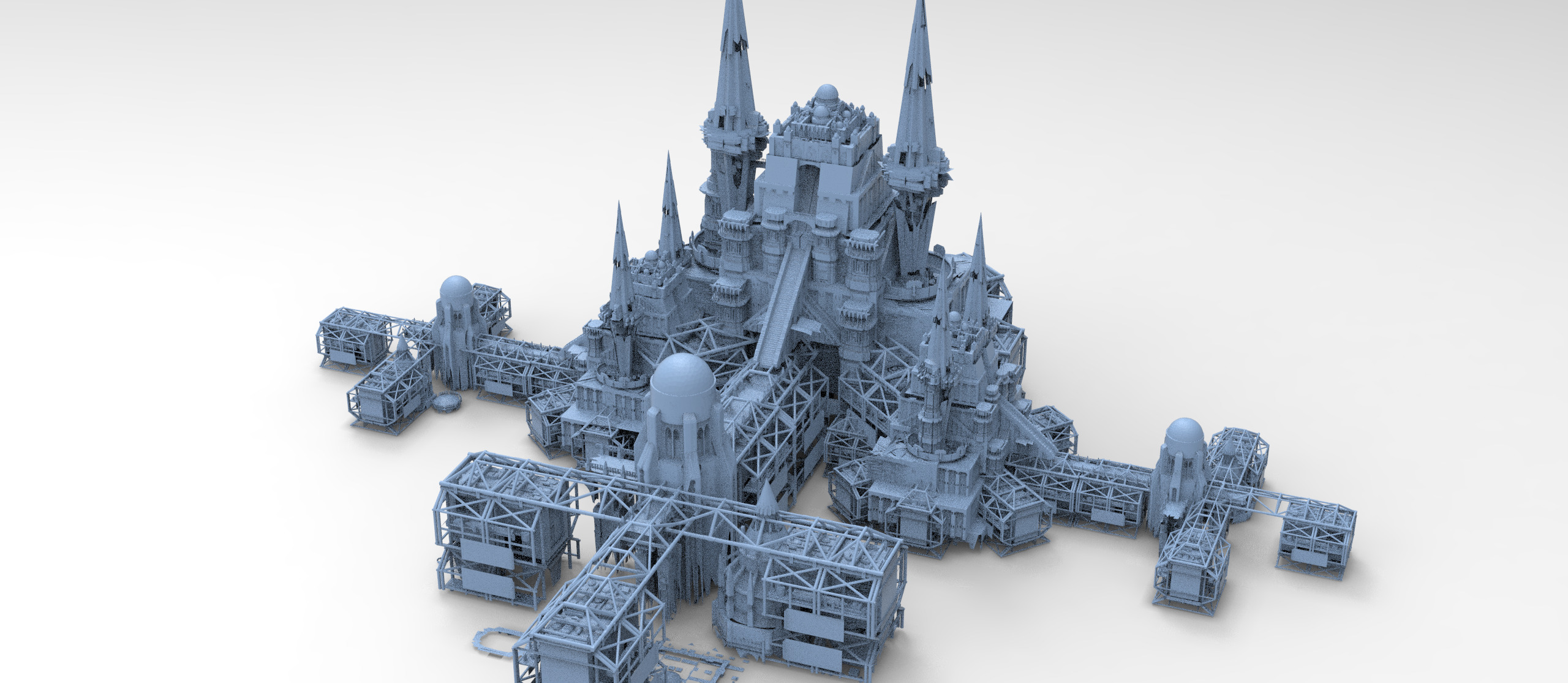 Ancient Mars Emperors estate 3 3D model_1