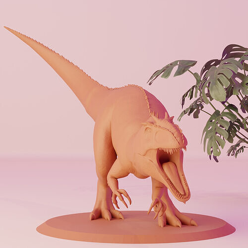 3D Printable Giganotosaurus Miniature 3D print model