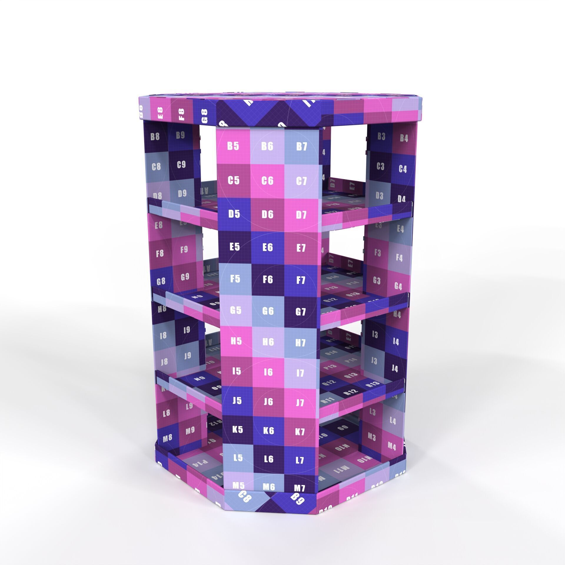 Point of Sale Cardboard Display Stand Texture_6