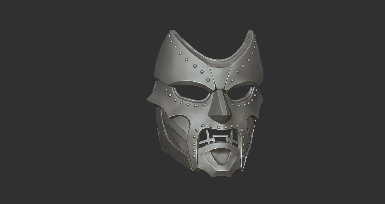 DR DOOM MASK MARVEL 3D print model_6