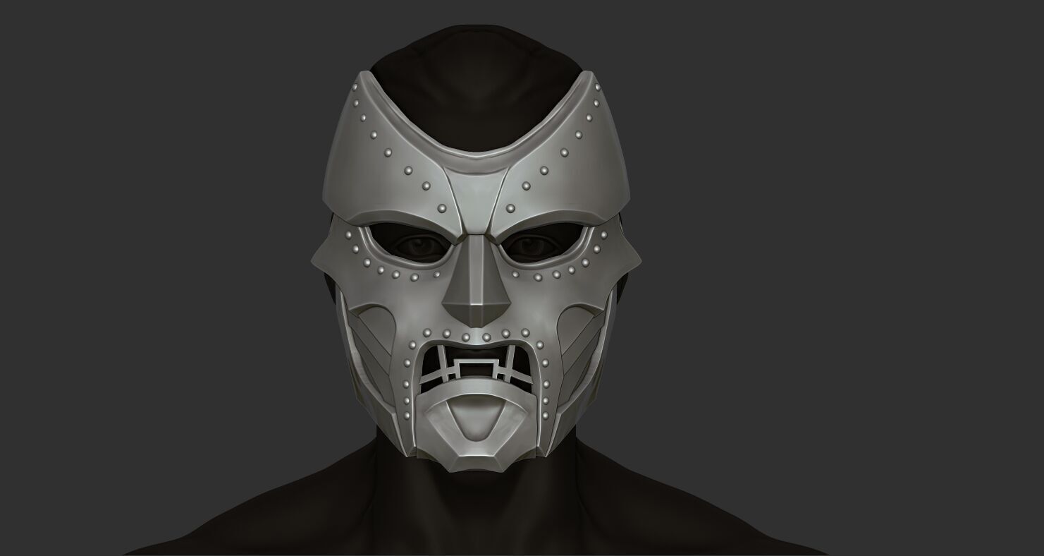 DR DOOM MASK MARVEL 3D print model_3