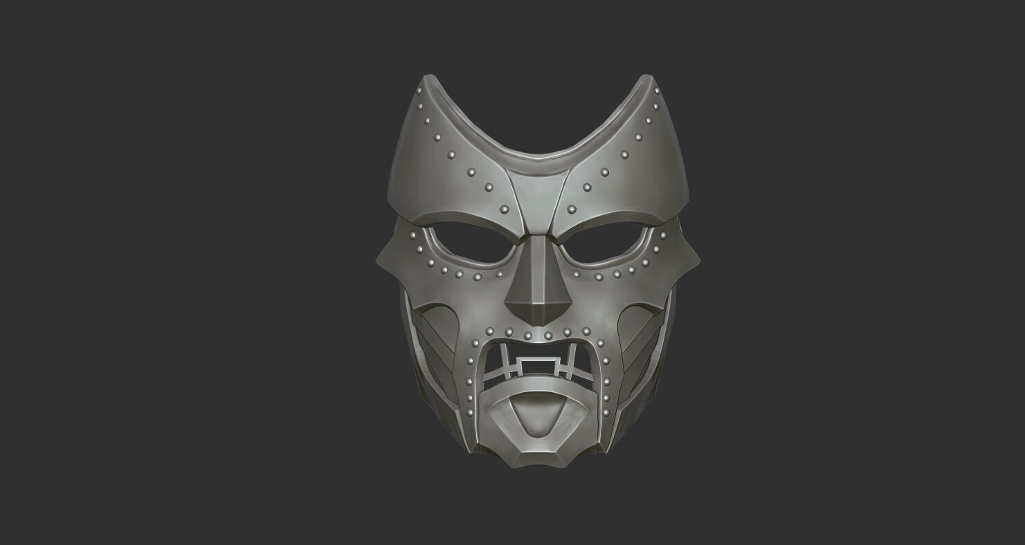 DR DOOM MASK MARVEL 3D print model_7