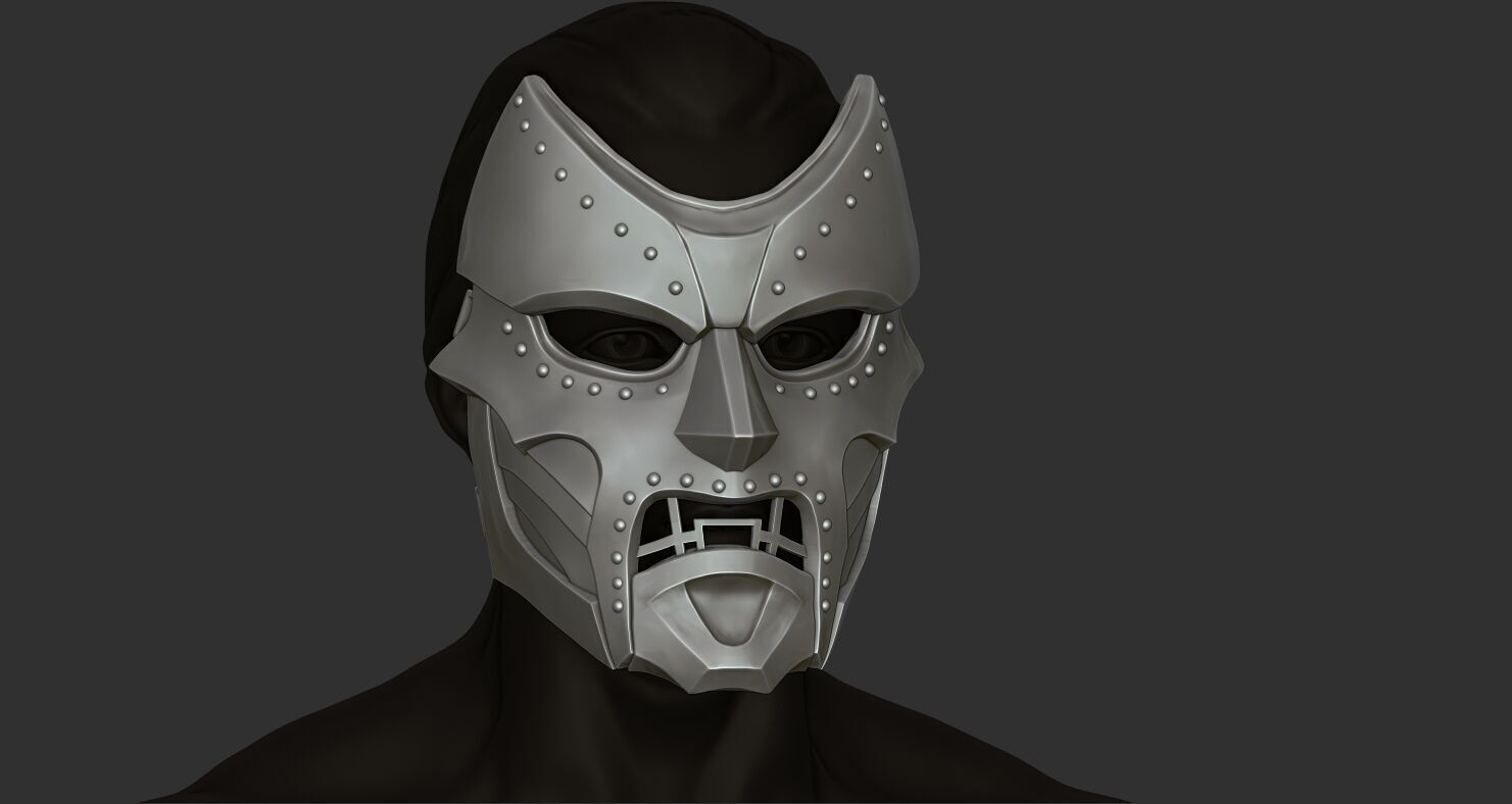 DR DOOM MASK MARVEL 3D print model_5