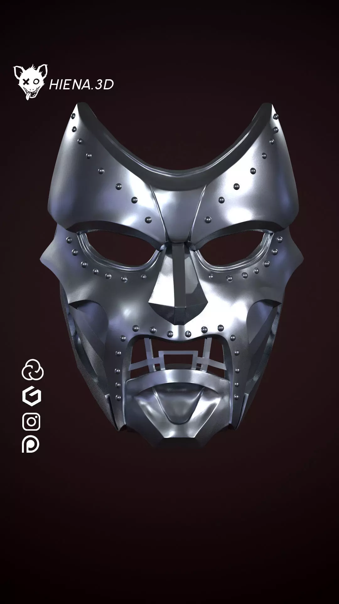 DR DOOM MASK MARVEL 3D print model_0