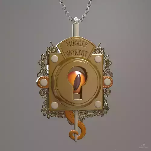 Pendant Muggle Worthy - Fantastic Beasts 3D print model