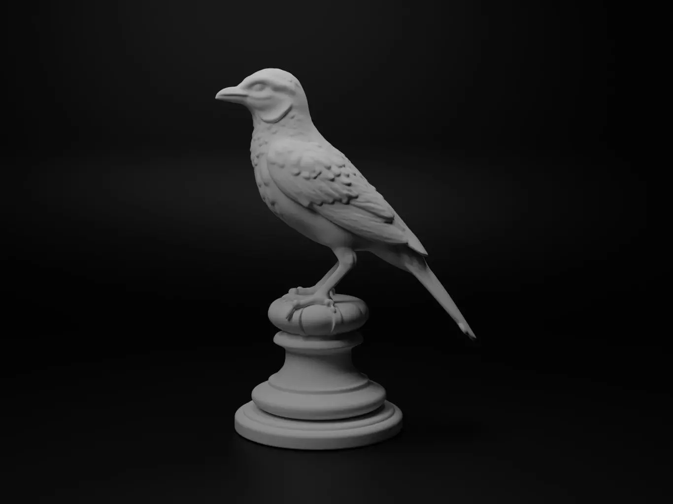 sparrow Animal Chess 3D print model_0