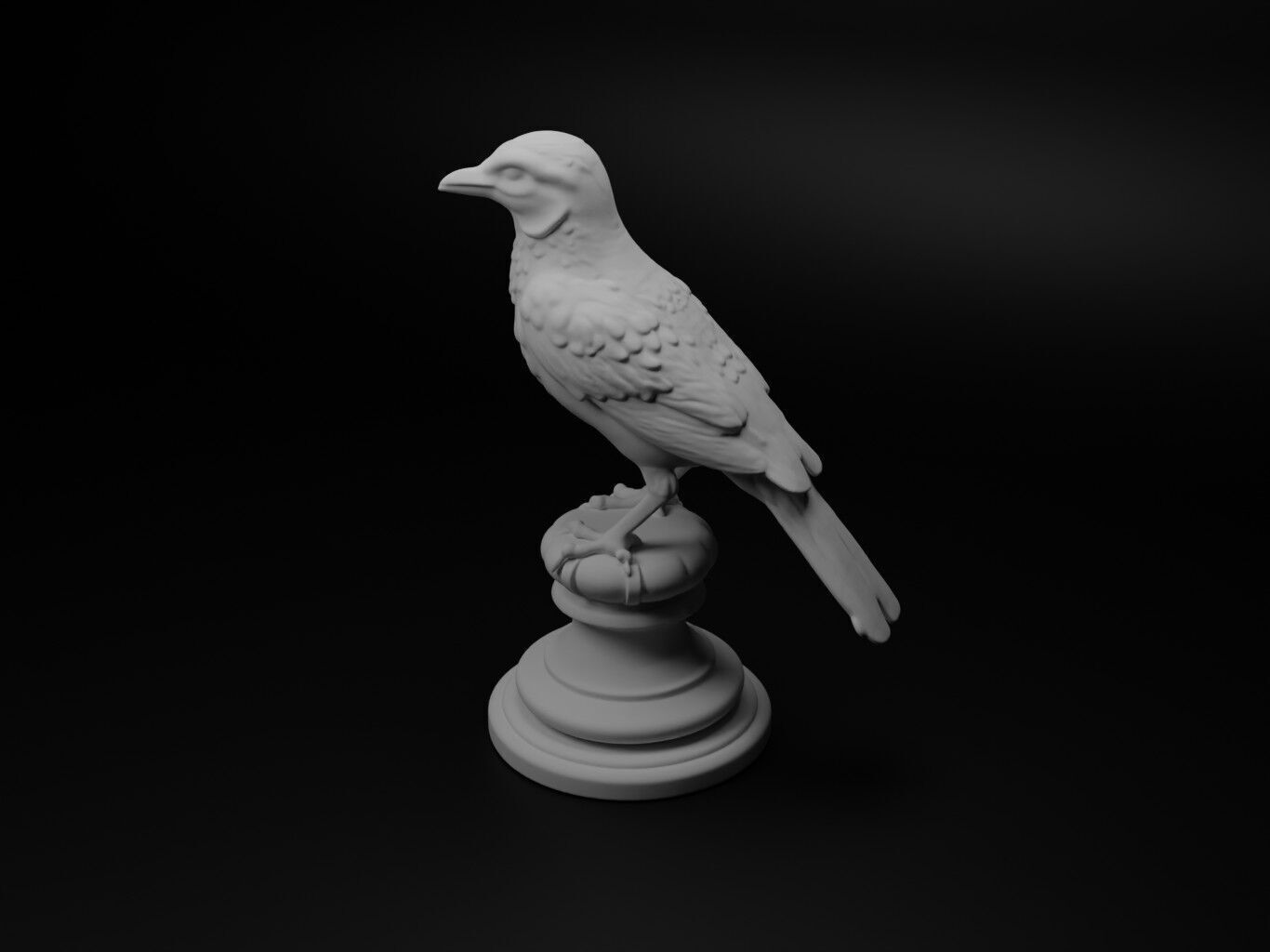 sparrow Animal Chess 3D print model_1