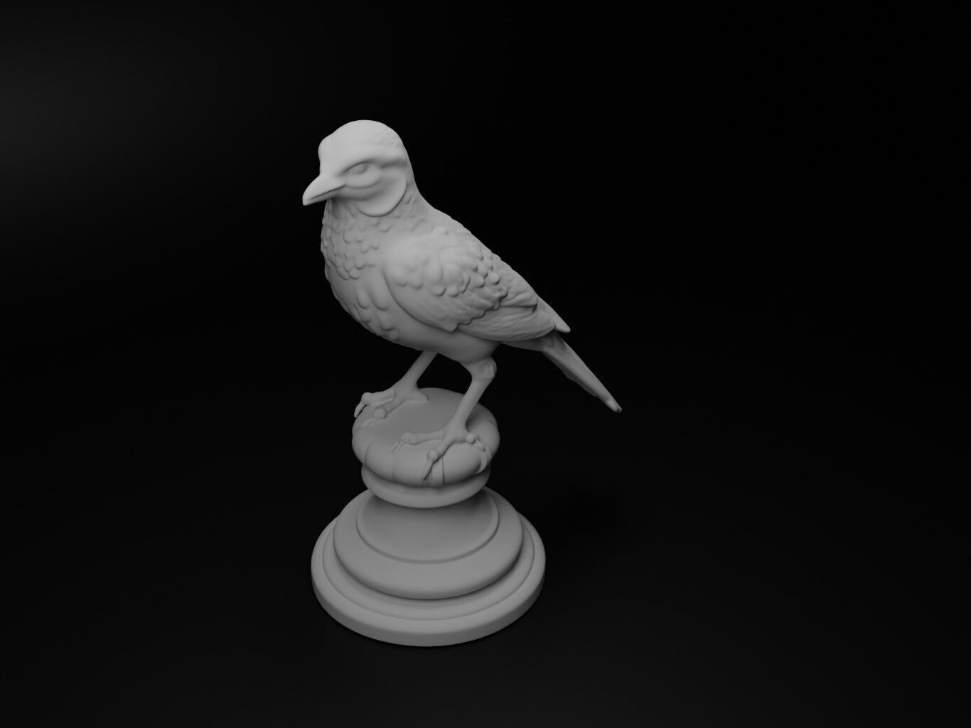 sparrow Animal Chess 3D print model_2