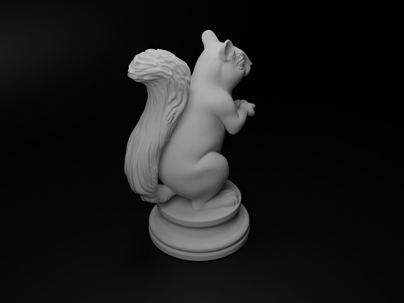 squirrel Animal Chess 3D print model_2