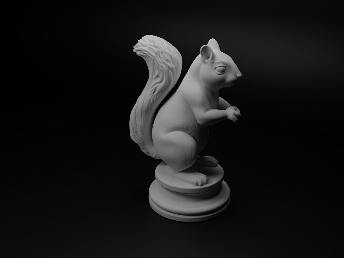 squirrel Animal Chess 3D print model_1