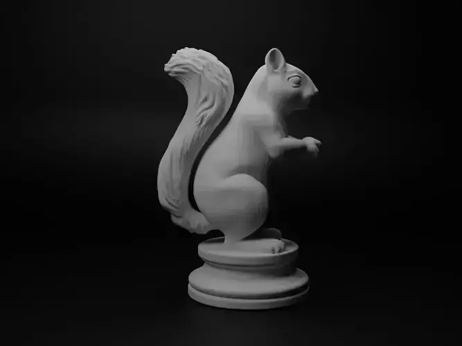squirrel Animal Chess 3D print model