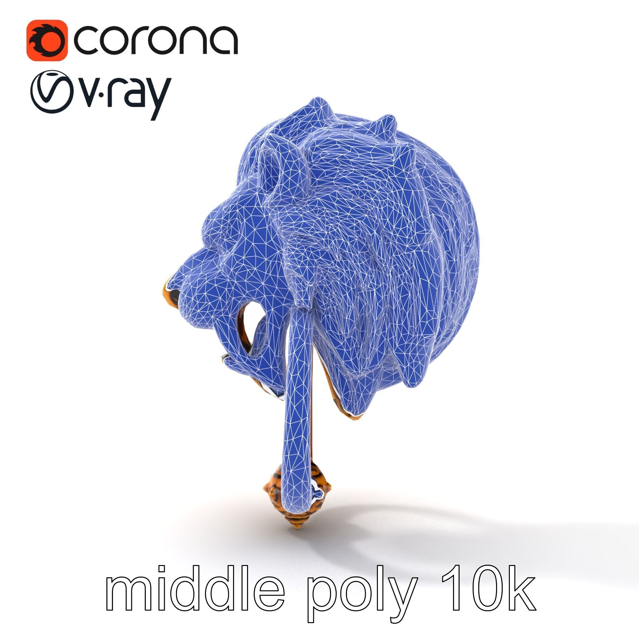 Malevolent Lion Head Door Knocker Bronze model pack Low-poly 3D model_25
