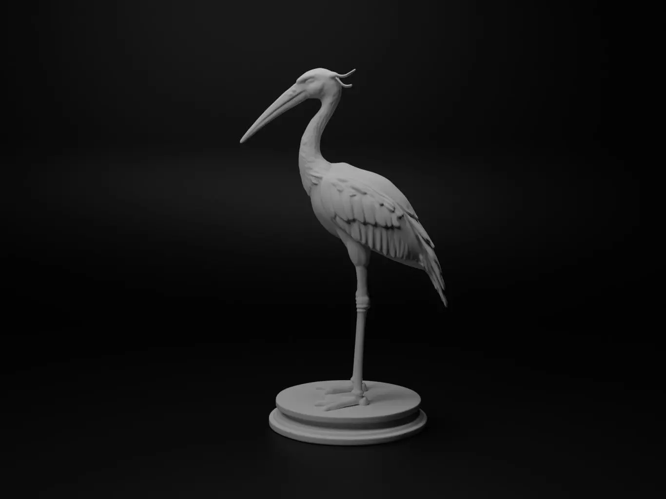 stork Animal Chess 3D print model_0