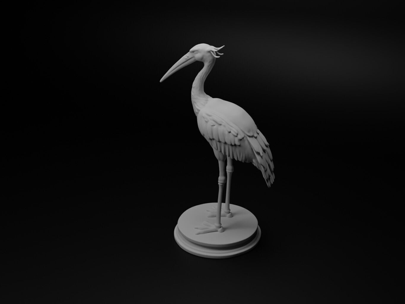 stork Animal Chess 3D print model_1
