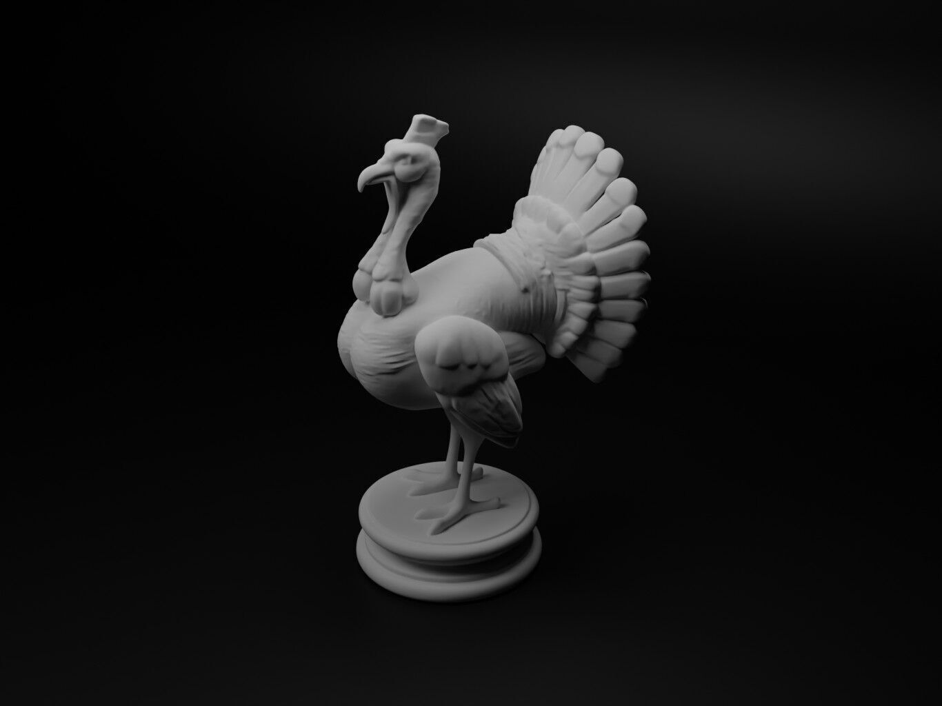turkey Animal Chess 3D print model_1
